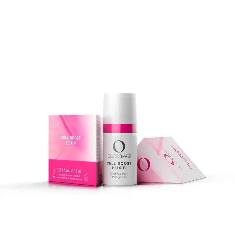 CELL BOOST ELIXIR | Aufpolsternde Anti-Age-Pflege mit ozeanischem Kollagen.