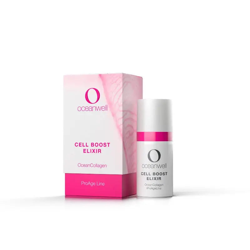 CELL BOOST ELIXIR | Aufpolsternde Anti-Age-Pflege mit ozeanischem Kollagen.